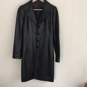 Black Leather Coat